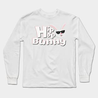 Hip Hop Bunny Face Funny Easter Kids Boys Girls Long Sleeve T-Shirt